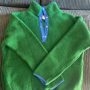 J. Crew snap collar fleece pullover